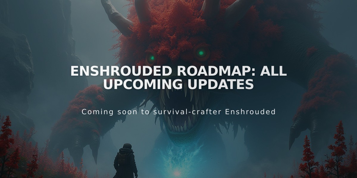 Enshrouded 2024 Roadmap Reveals Major Updates and Future Content Plans