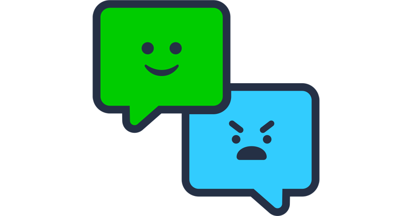 Text messaging emojis showing emotions