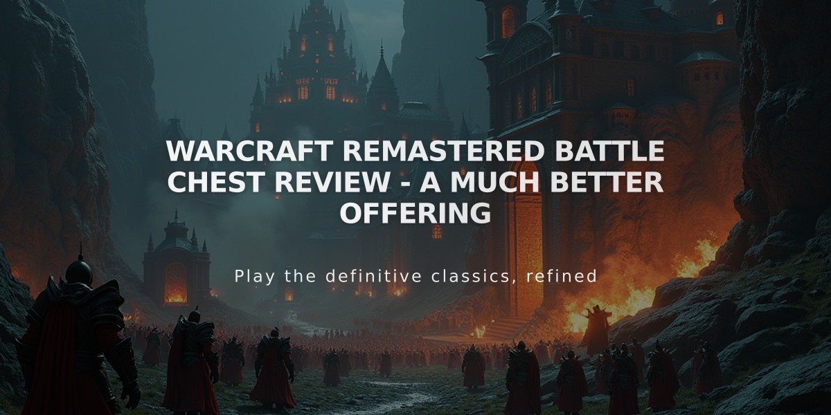 Warcraft Remastered Battle Chest: The Definitive Way to Experience the RTS Trilogy