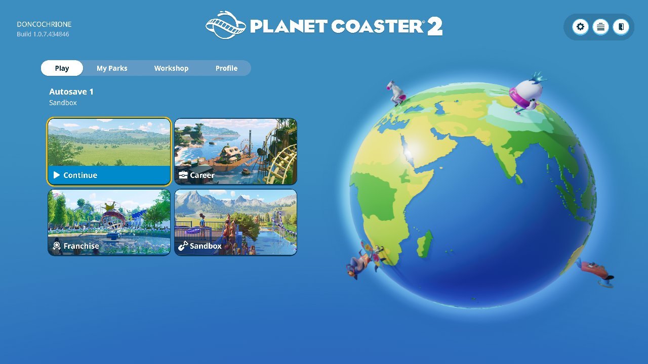 Planet Coaster 2 gameplay screen