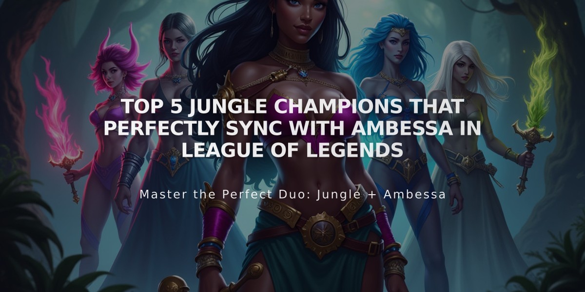 Top 5 Jungle Champions That Perfectly Sync With Ambessa in League of Legends