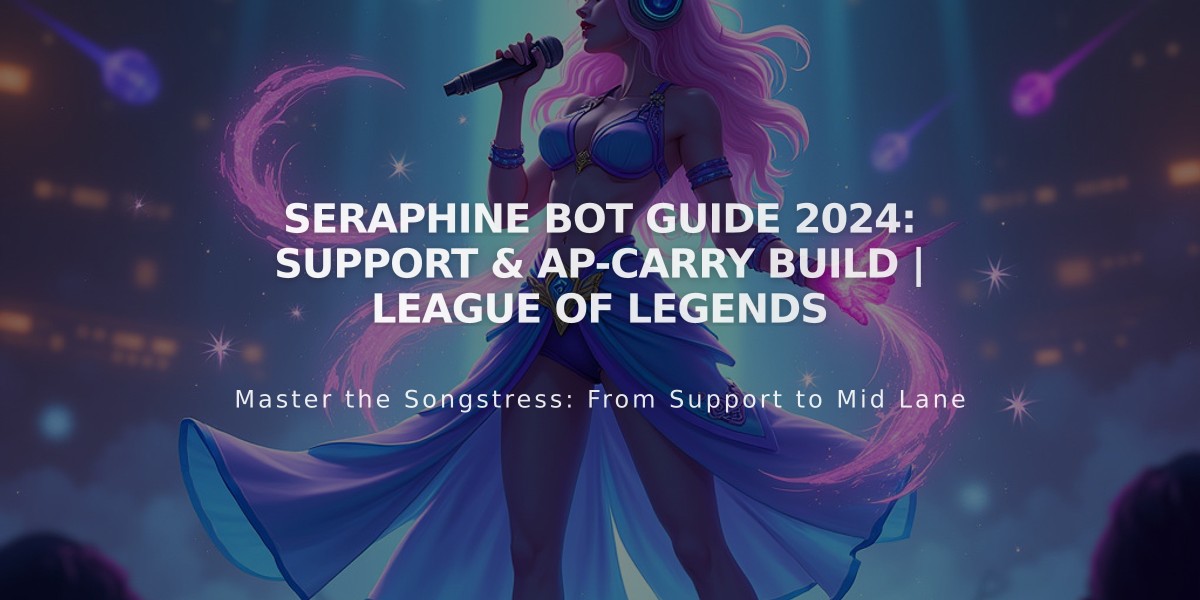 Seraphine Bot Guide 2024: Support & AP-Carry Build | League of Legends