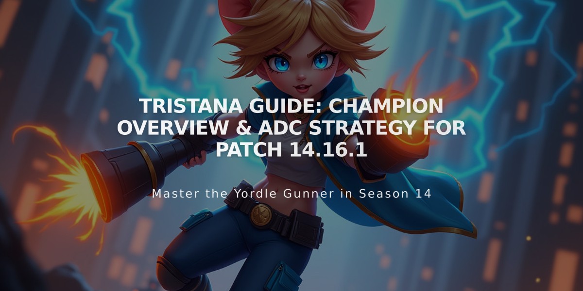 Tristana Guide: Champion Overview & ADC Strategy for Patch 14.16.1