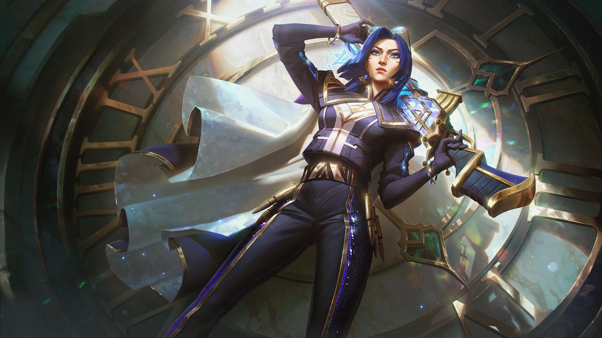 Prestige Caitlyn in futuristic gold attire