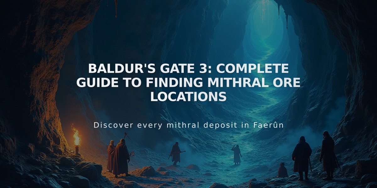 Baldur's Gate 3: Complete Guide to Finding Mithral Ore Locations