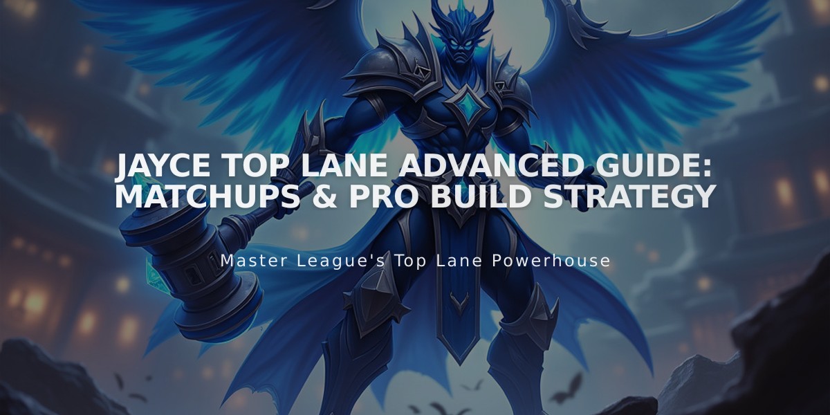 Jayce Top Lane Advanced Guide: Matchups & Pro Build Strategy