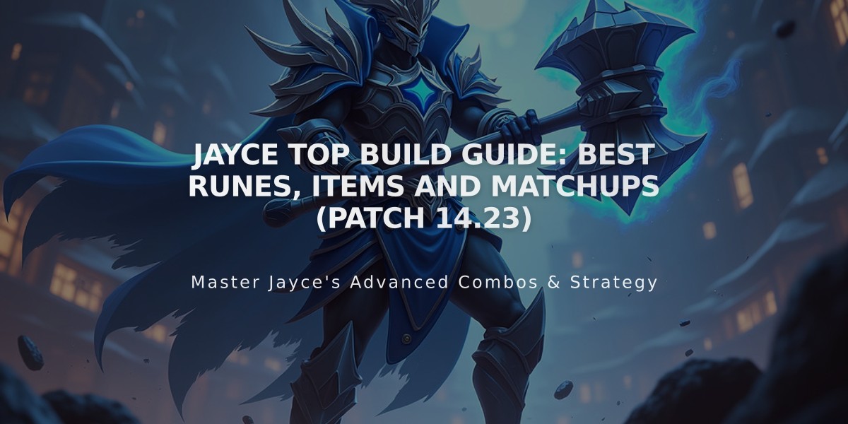 Jayce Top Build Guide: Best Runes, Items and Matchups (Patch 14.23)