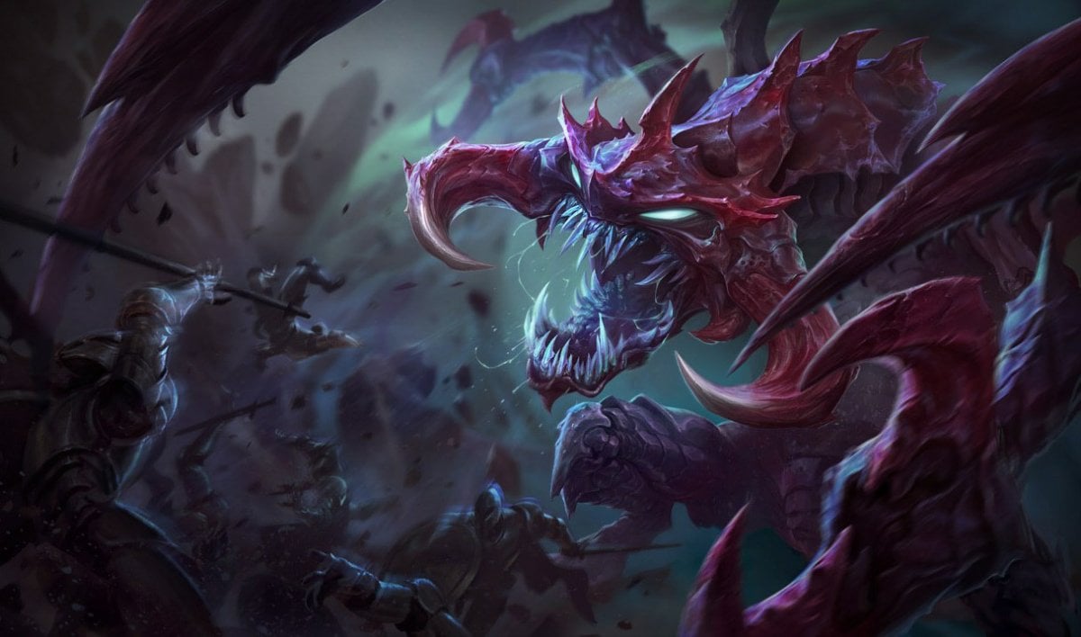 Red horned Cho'Gath monster