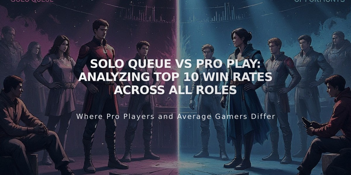 Solo Queue vs Pro Play: Analyzing Top 10 Win Rates Across All Roles