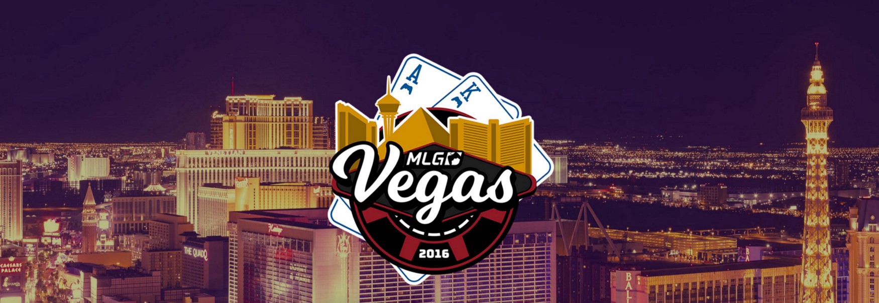 MLG Vegas 2016 nighttime city skyline