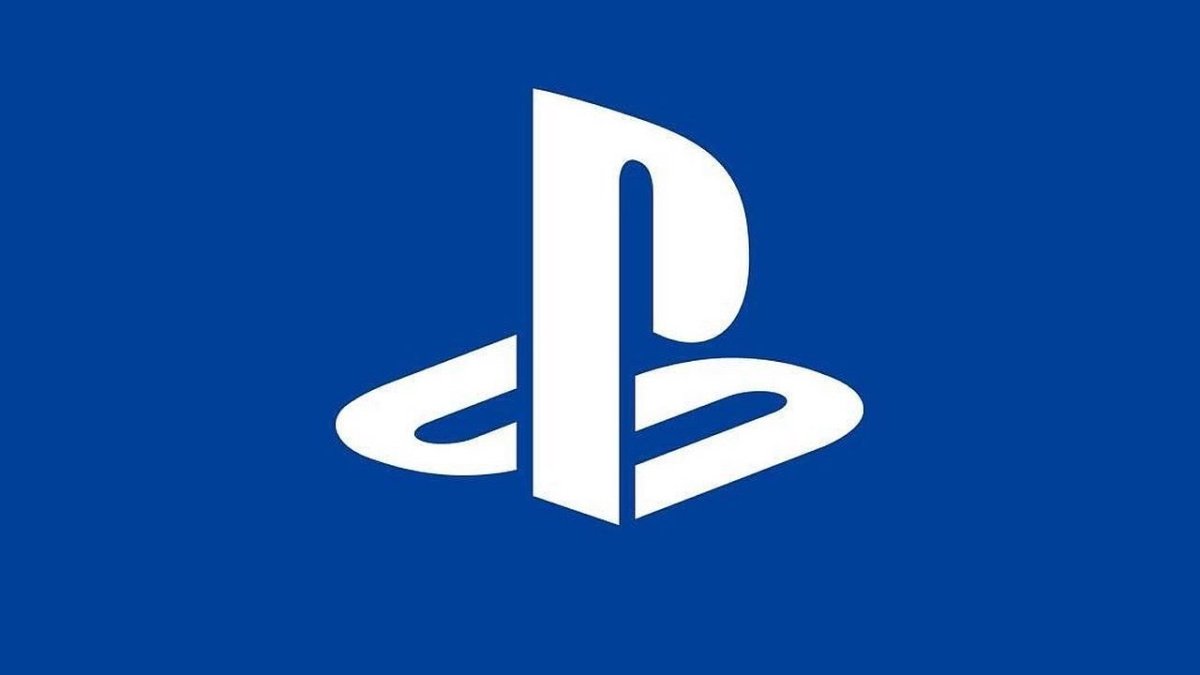 PlayStation logo on blue