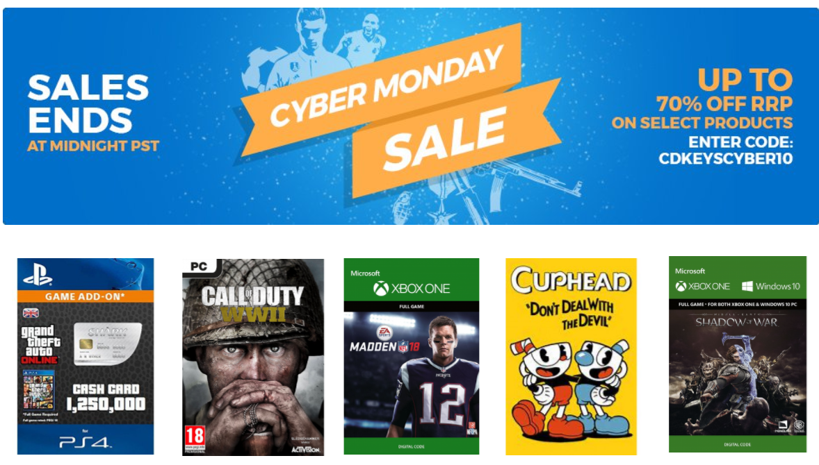 Cyber Monday Game Sale Advertisement Banner