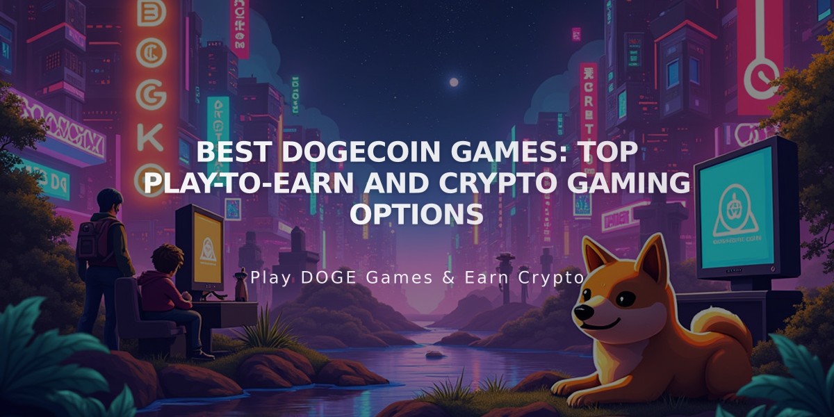 Best Dogecoin Games: Top Play-to-Earn and Crypto Gaming Options