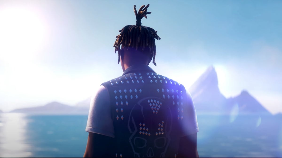 Juice WRLD Fortnite skin rear view