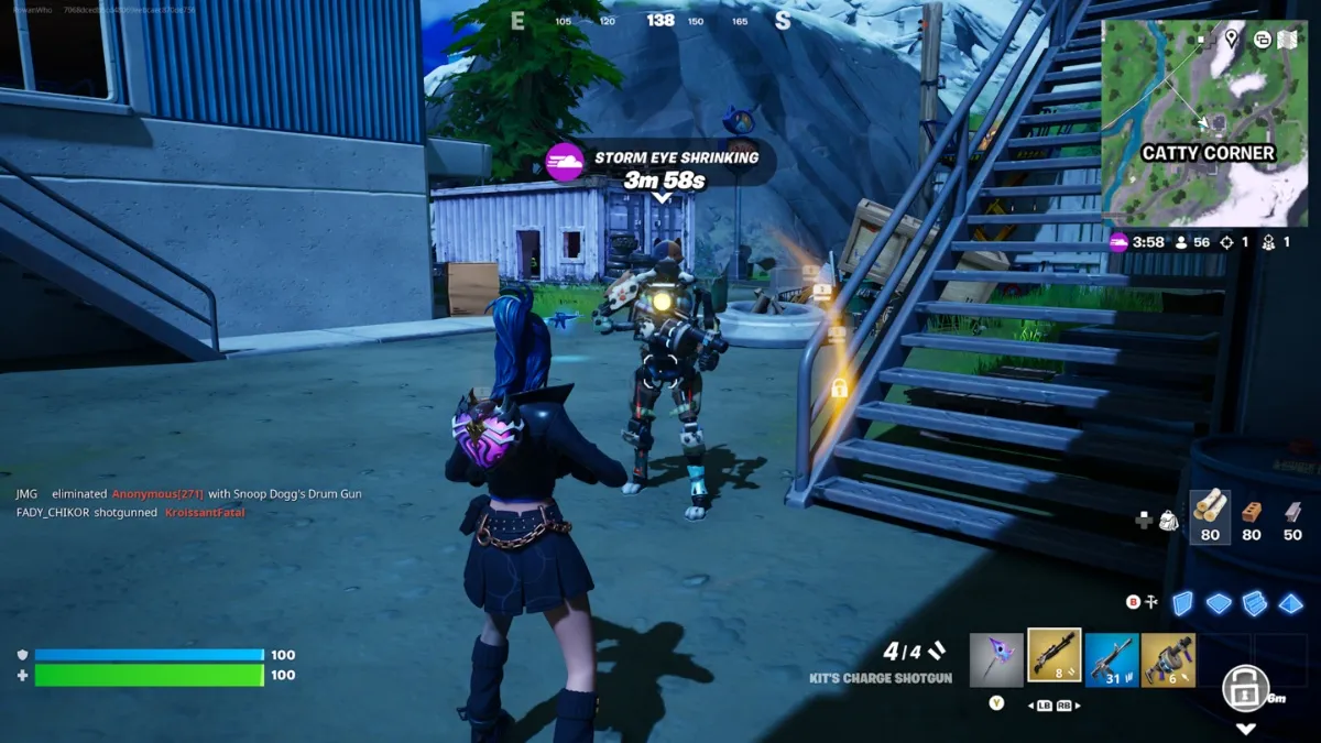 Fortnite character holding a weapon