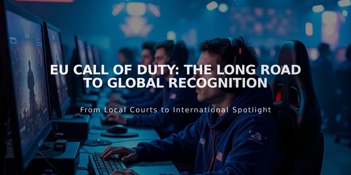 EU Call of Duty: The Long Road to Global Recognition