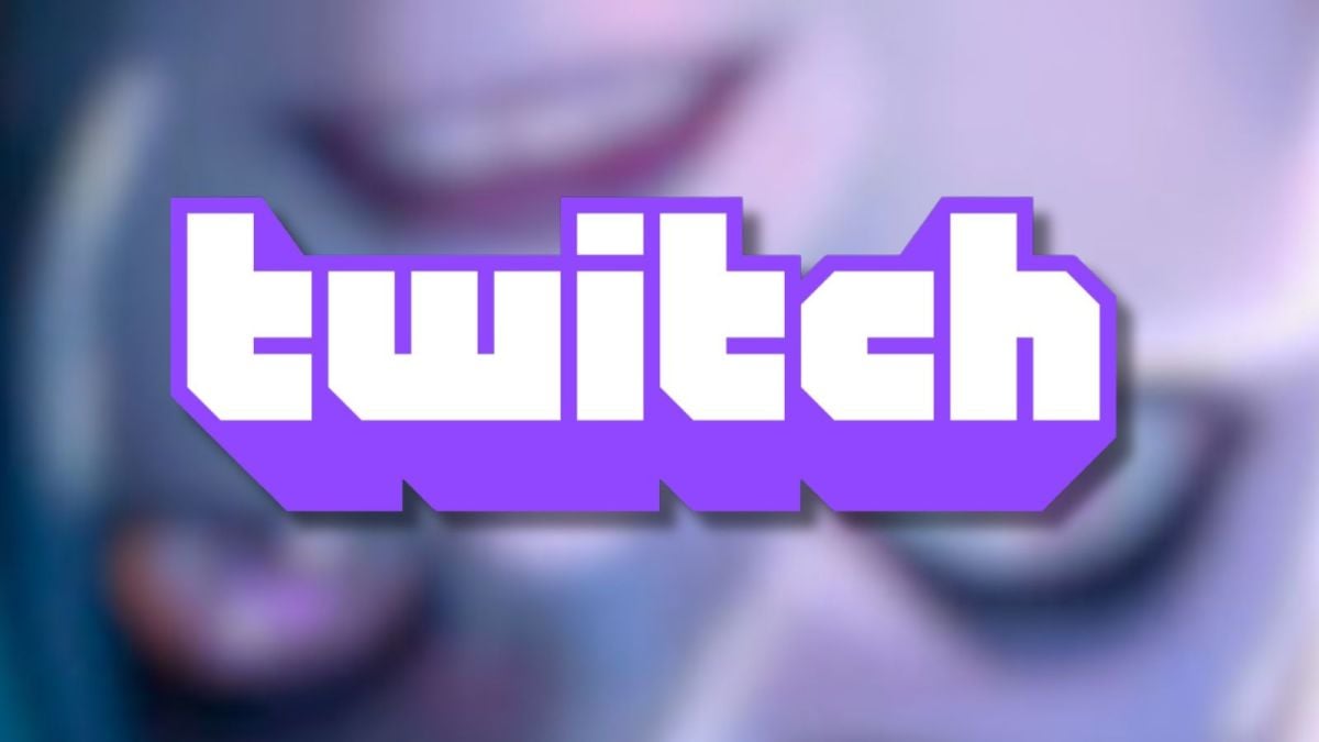 Twitch logo with purple gradient background