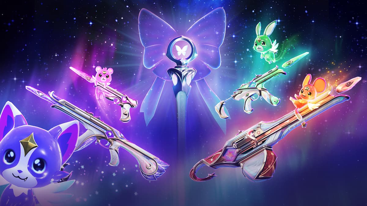 Valorant glowing butterfly weapon skins