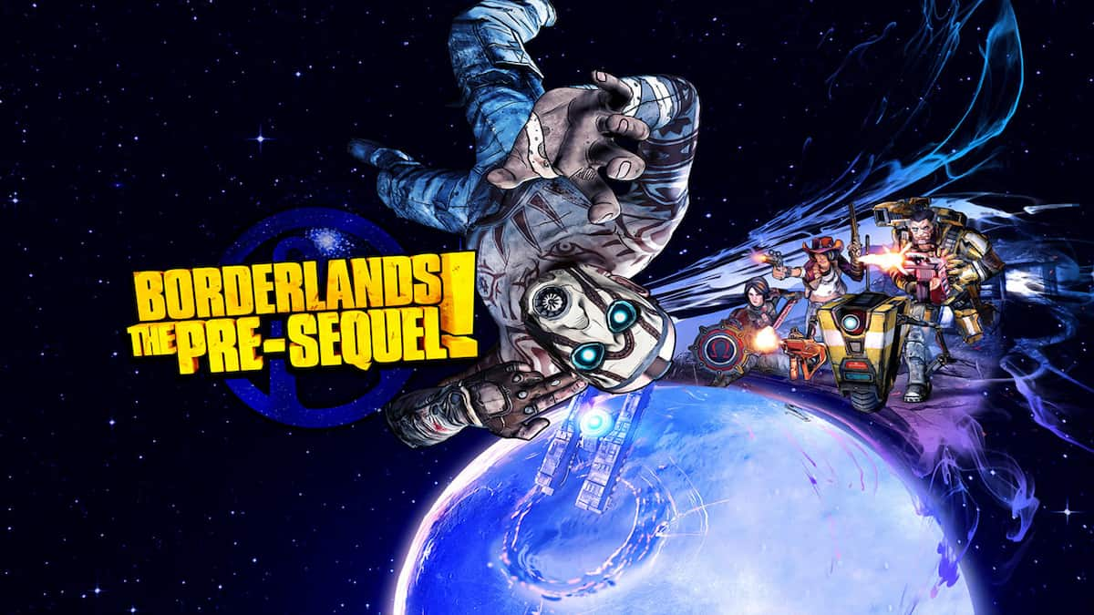 Borderlands game poster with space characters