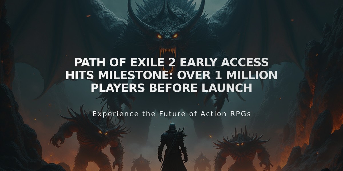 Path of Exile 2 Early Access Hits Milestone: Over 1 Million Players Before Launch