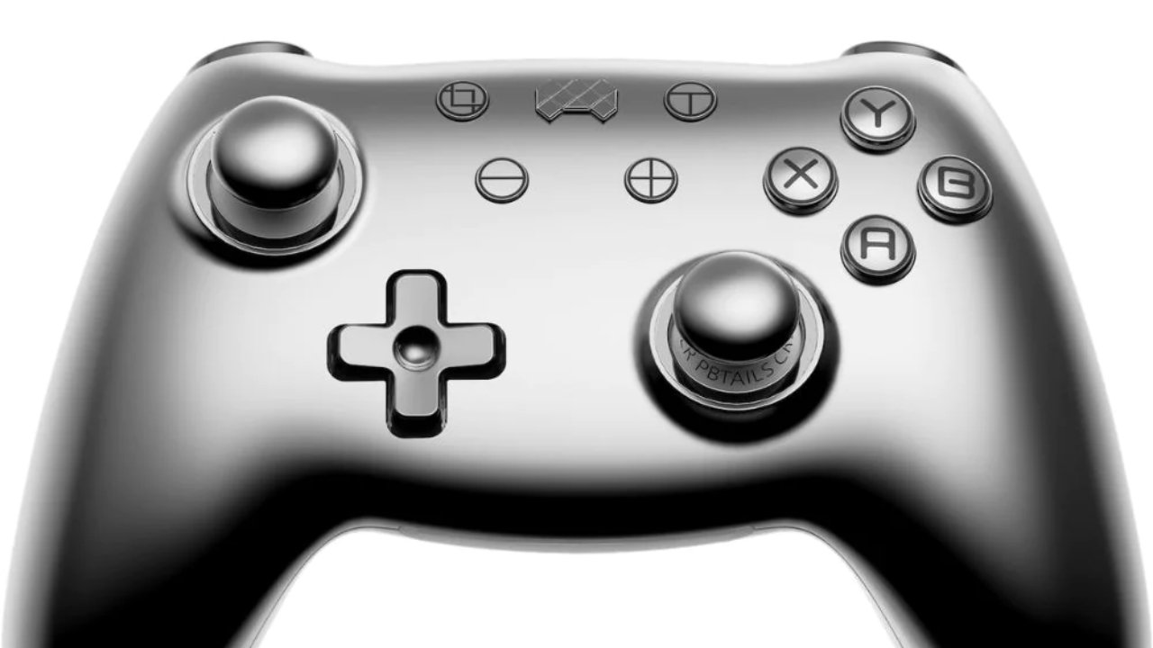 Silver gaming controller