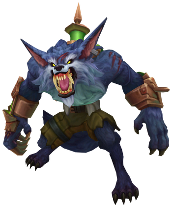 Warwick, a fierce werewolf warrior