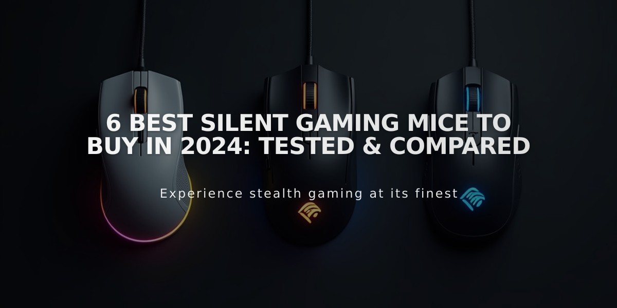 6 Best Silent Gaming Mice to Buy in 2024: Tested & Compared