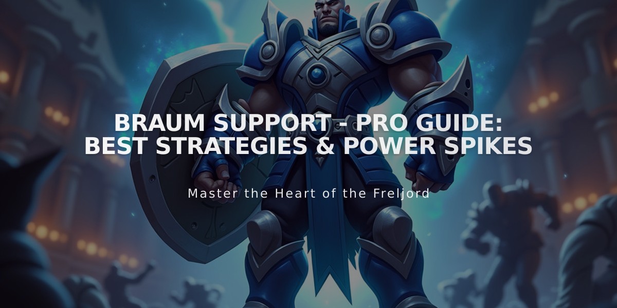 Braum Support - Pro Guide: Best Strategies & Power Spikes