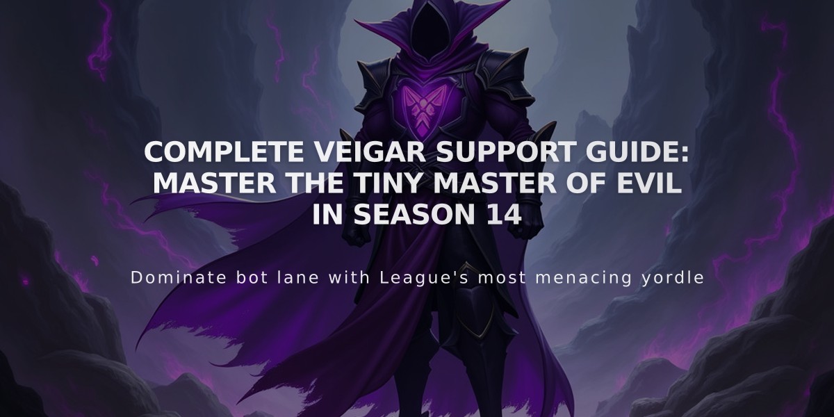 Complete Veigar Support Guide: Master the Tiny Master of Evil in Season 14