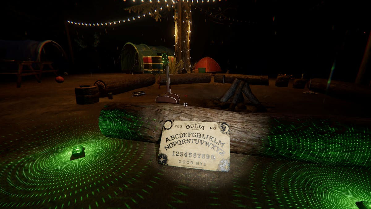 Ouija board at Camp Woodwind