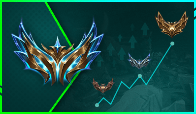 Gold rank badge in League of Legends