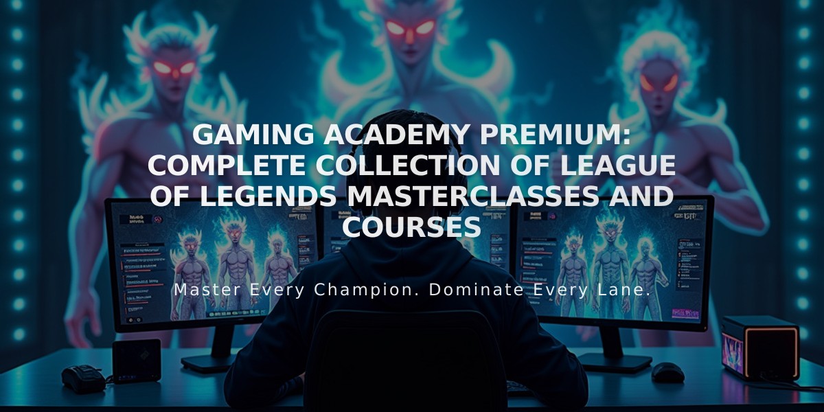 Gaming Academy Premium: Complete Collection of League of Legends Masterclasses and Courses