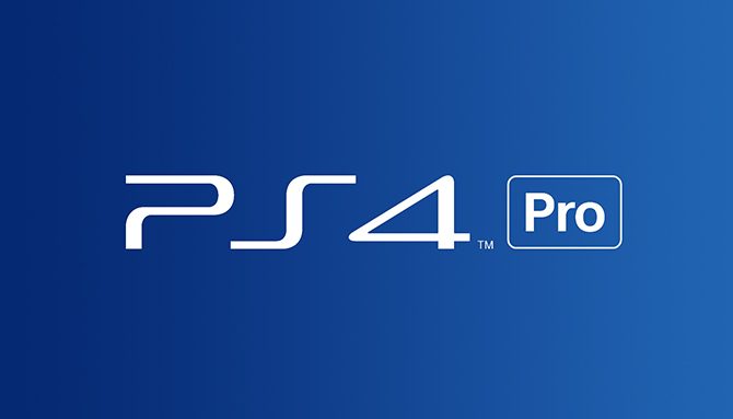 PS4 Pro logo with blue backdrop