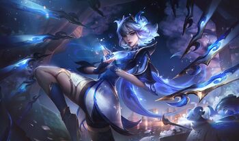 Porcelain Irelia with ornate sword