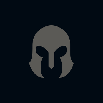 Grey champion mask silhouette