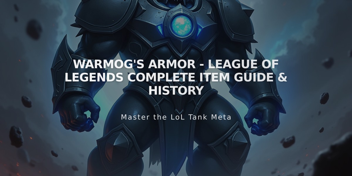 Warmog's Armor - League of Legends Complete Item Guide & History