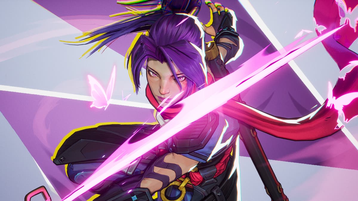 Psylocke with glowing psychic sword