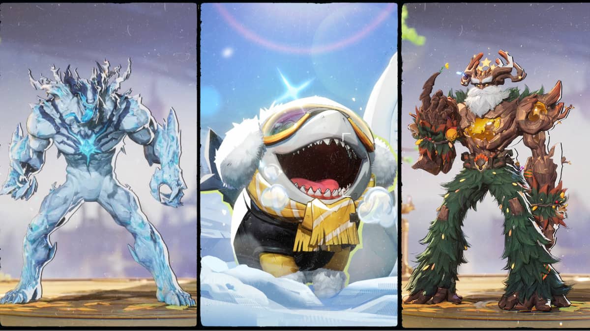 Three holiday characters from Overwatch