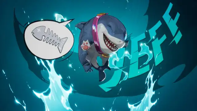 Cartoon shark speaking