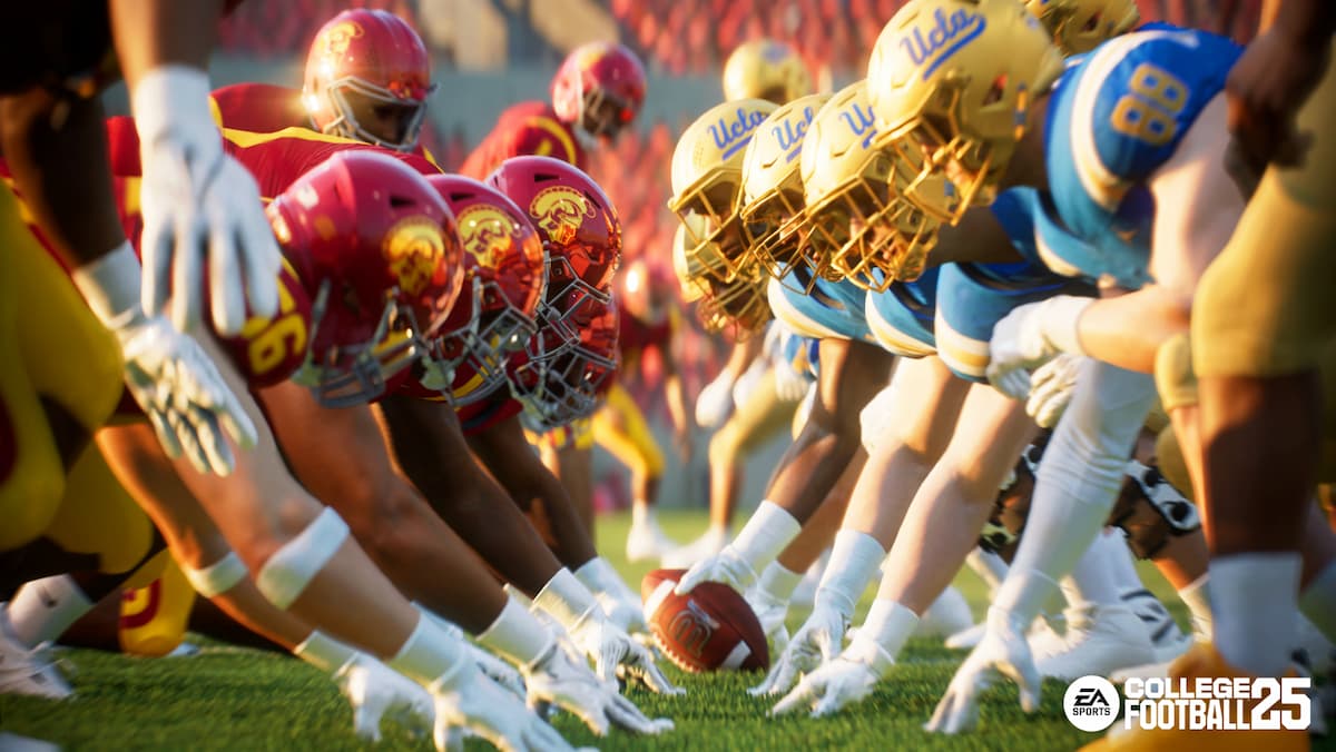 Football team huddle