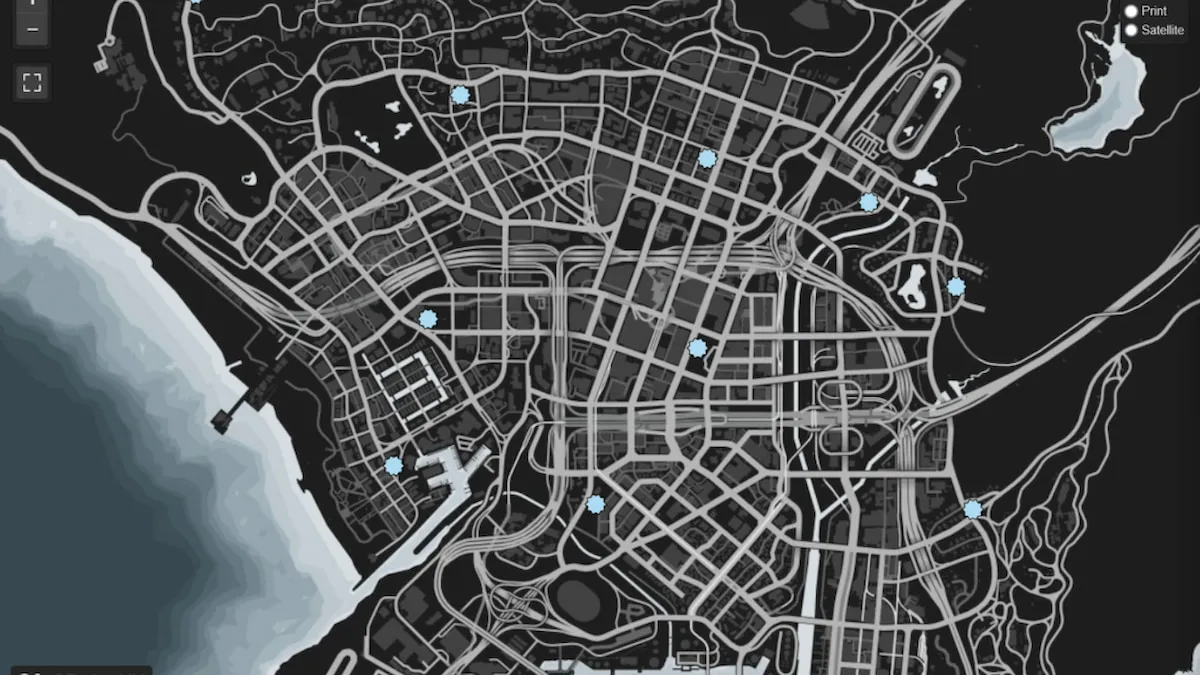 GTA Online snowmen locations map