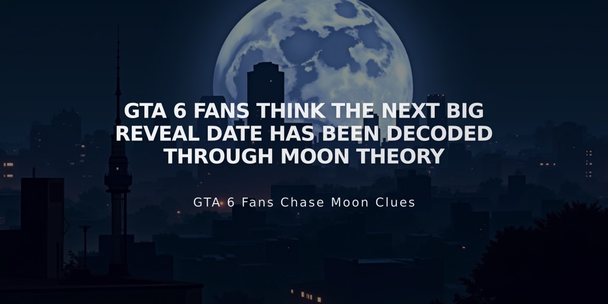 GTA 6 Fans Think The Next Big Reveal Date Has Been Decoded Through Moon Theory