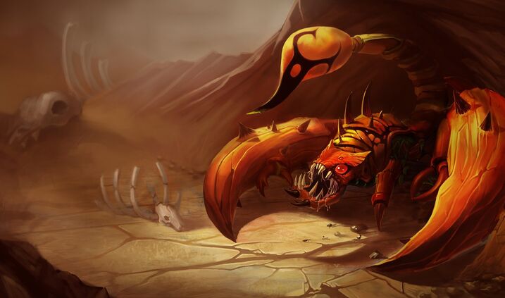 Skarner in Sandscourge champion skin