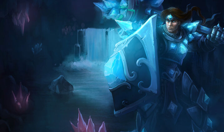 Taric, armored knight with blue gems