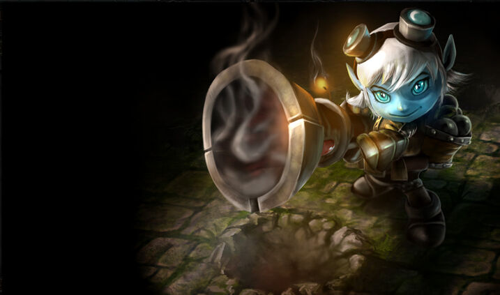 Yordle female warrior with large cannon