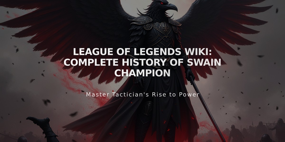 League of Legends Wiki: Complete History of Swain Champion