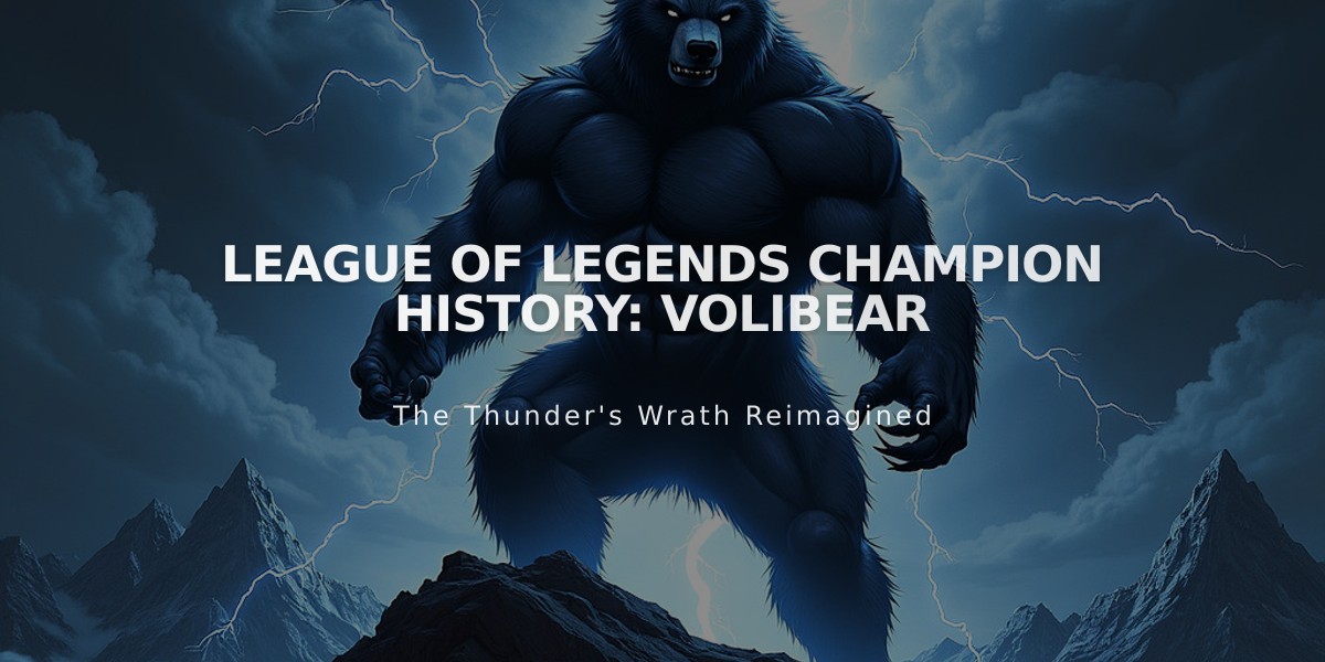 League of Legends Champion History: Volibear