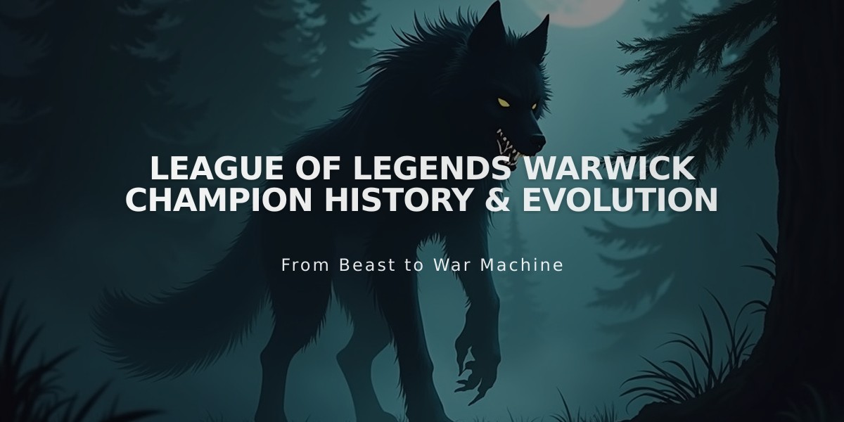 League of Legends Warwick Champion History & Evolution