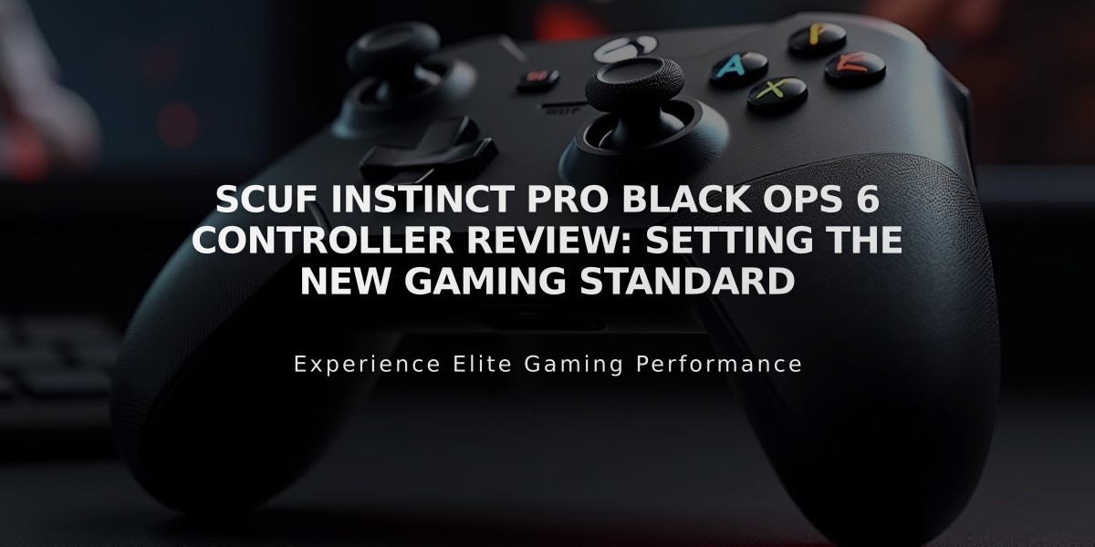 SCUF Instinct Pro Black Ops 6 Controller Review: Setting the New Gaming Standard