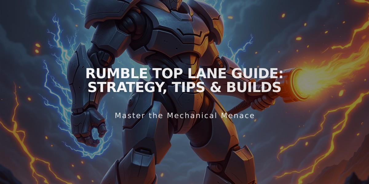 Rumble Top Lane Guide: Strategy, Tips & Builds